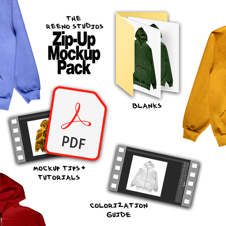 Zip-Up Hoodie Mockup Pack